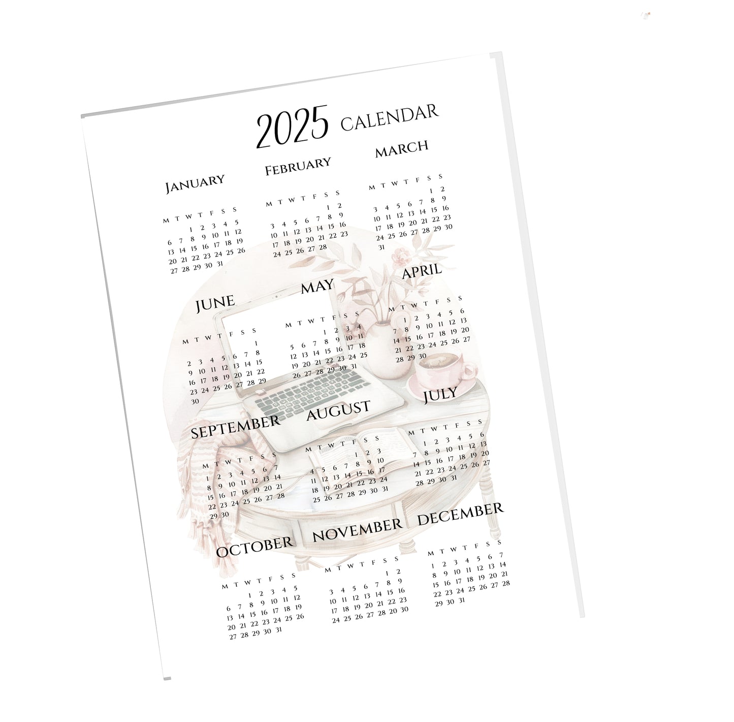 Boho Calendar Dashboard - Paperlane Planners Co