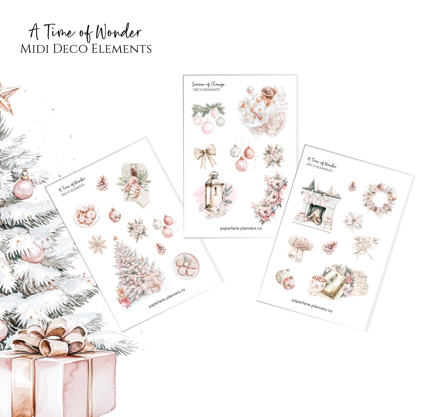 A Time of Wonder Midi Deco Elements - Paperlane Planners Co