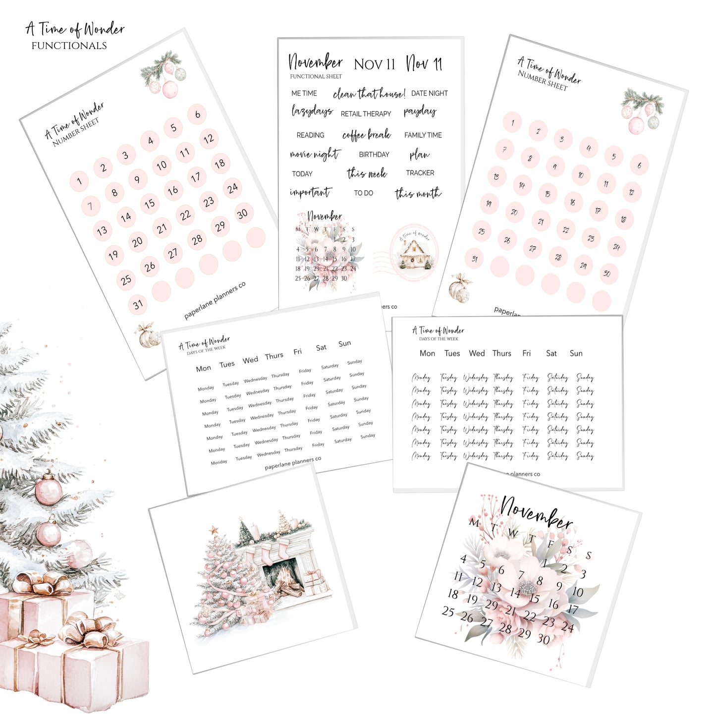 A Time of Wonder Decorative Planner Sticker Kit - Paperlane Planners Co