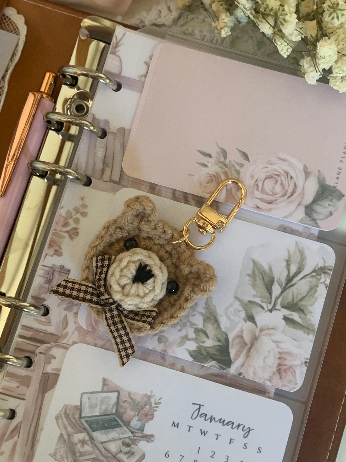 Brown Teddy Planner Charm