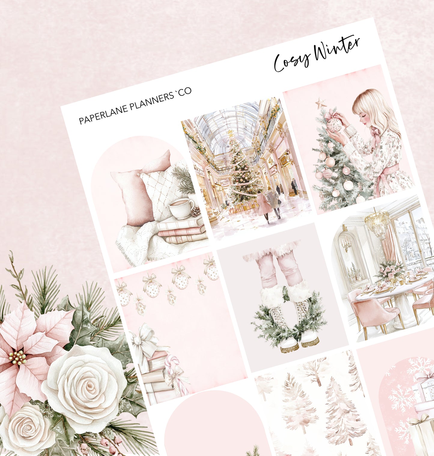 Cosy Winter | Weekly Vertical Planner Kit - Paperlane Planners Co