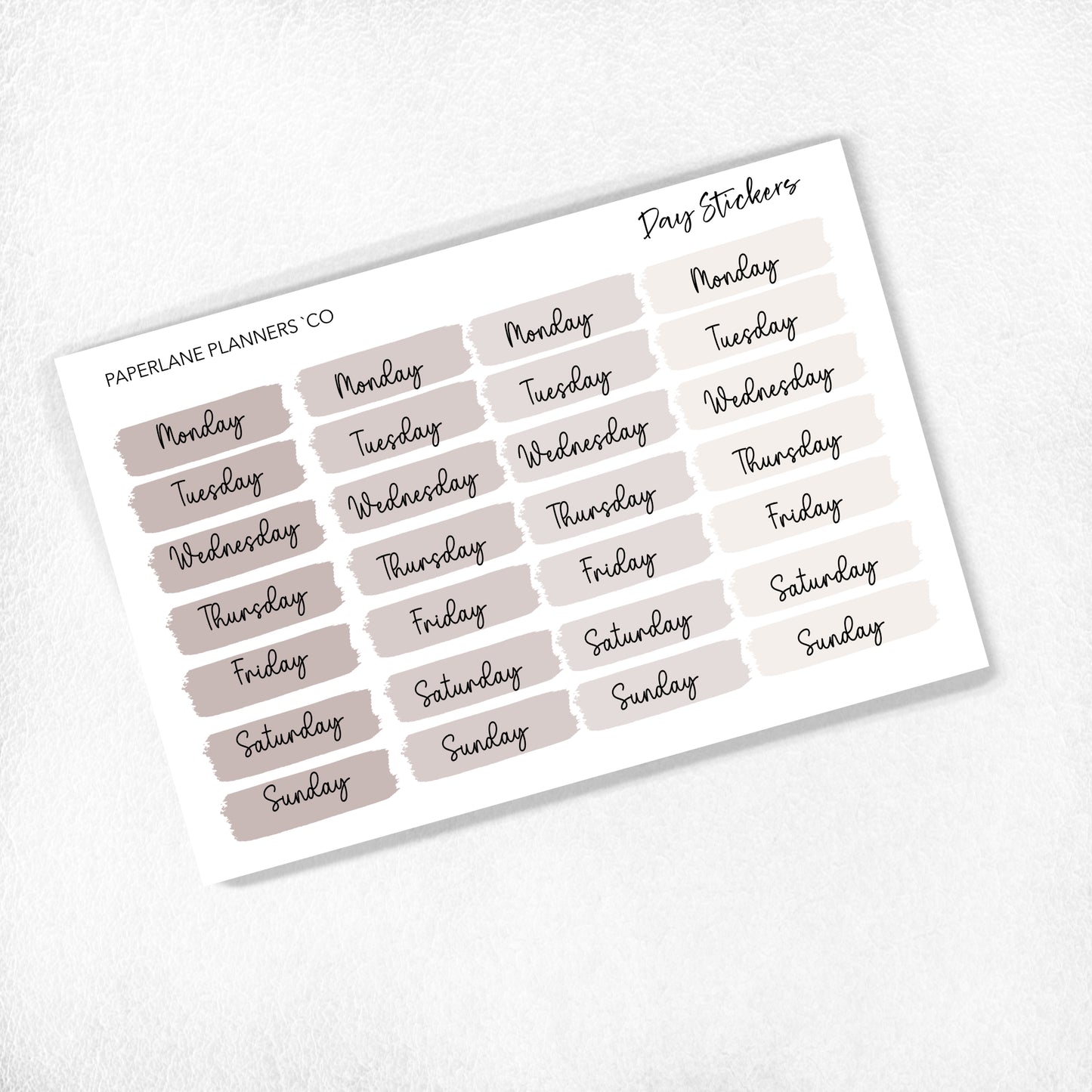 Daily Functional Script Stickers