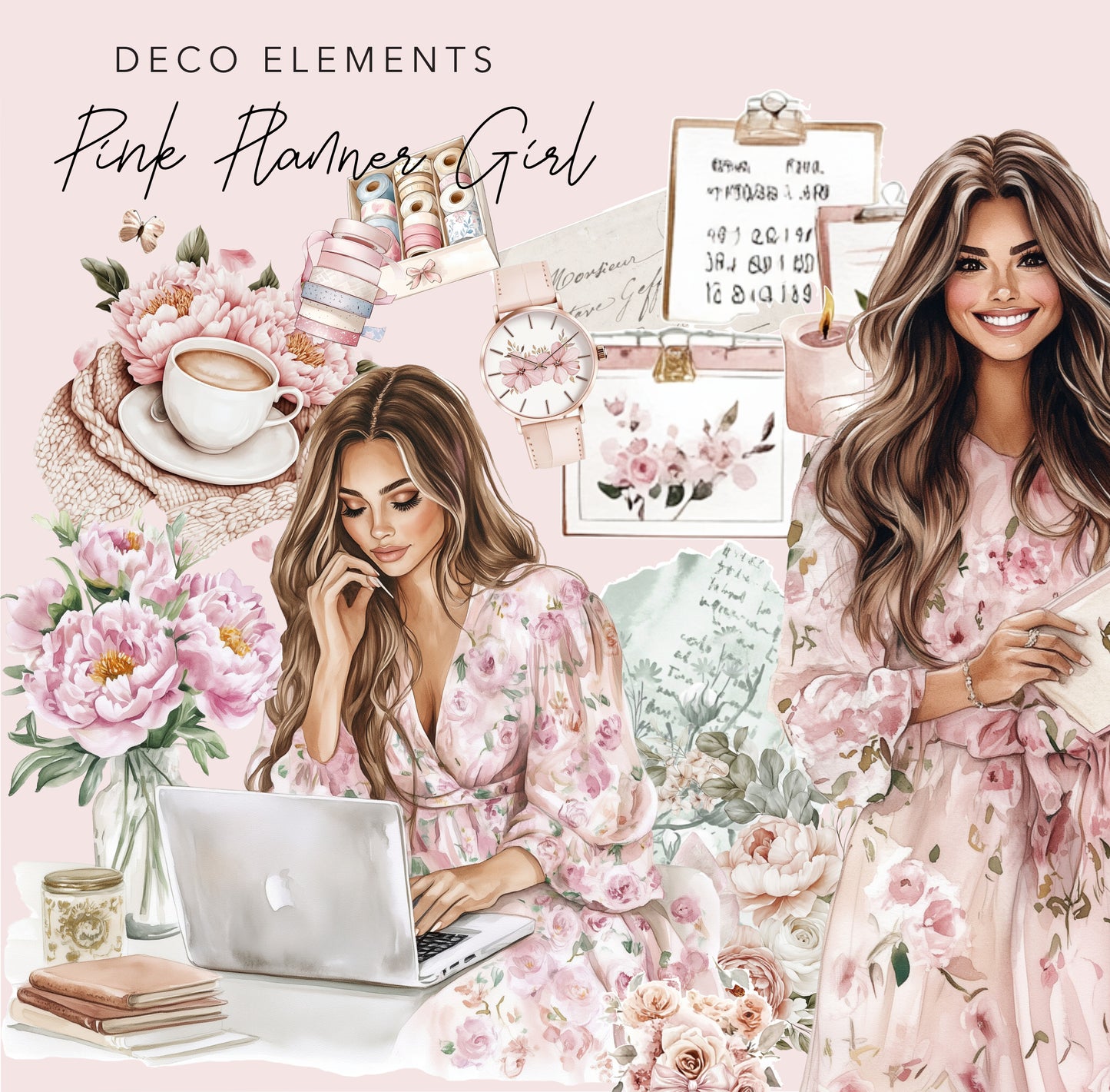 Decorative Planner sticker elements, Planner accessories