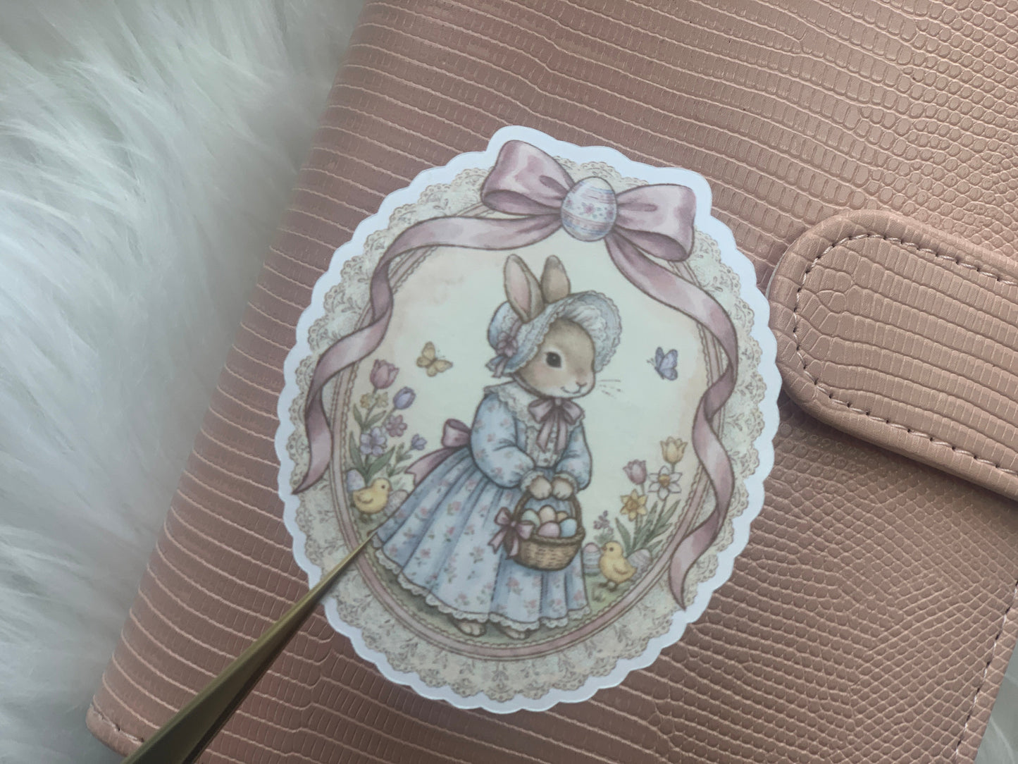 Easter Bunny Die Cut Sticker
