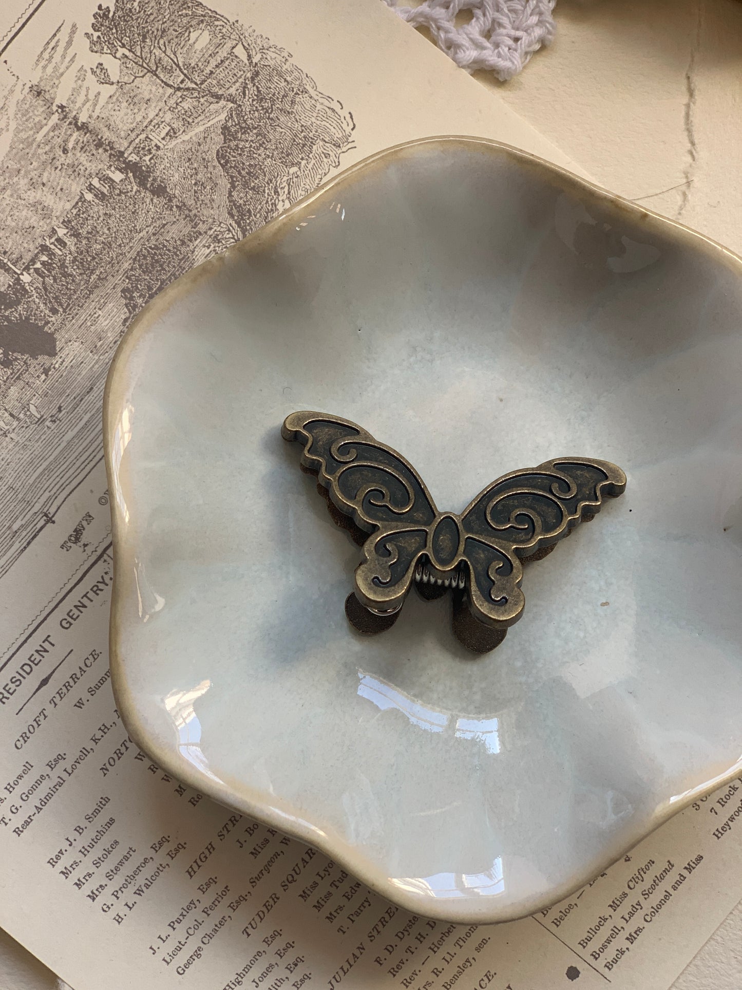 Vintage Butterfly Planner Clip -Paperlane Planners Co - Planner Dashboards & Accessories