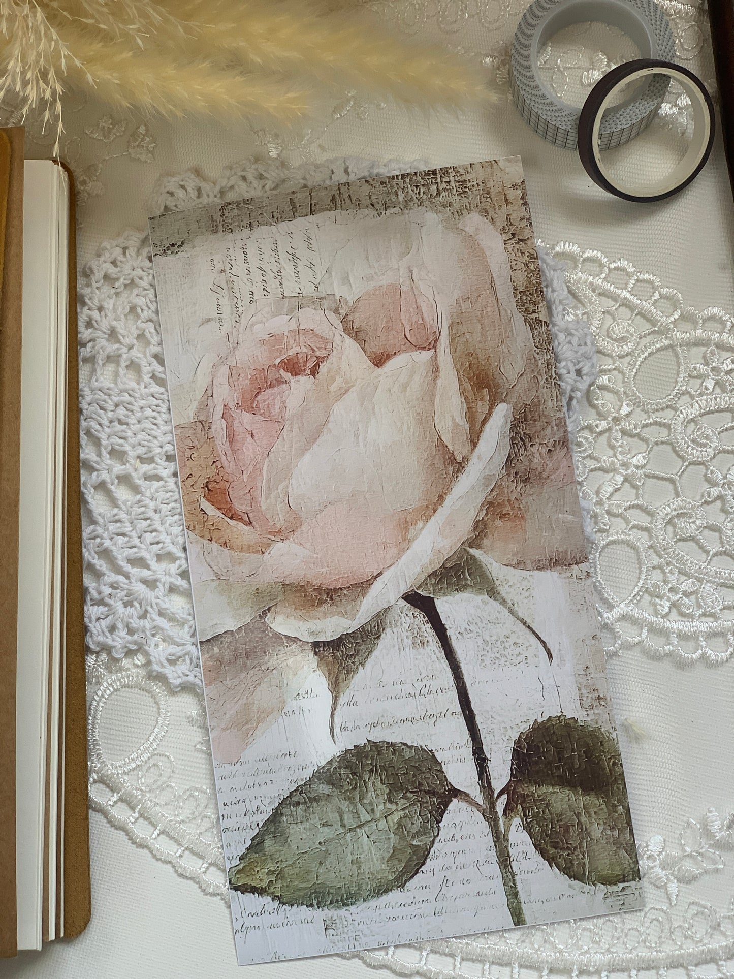 PINK VINTAGE ROSE TN COVER - N1