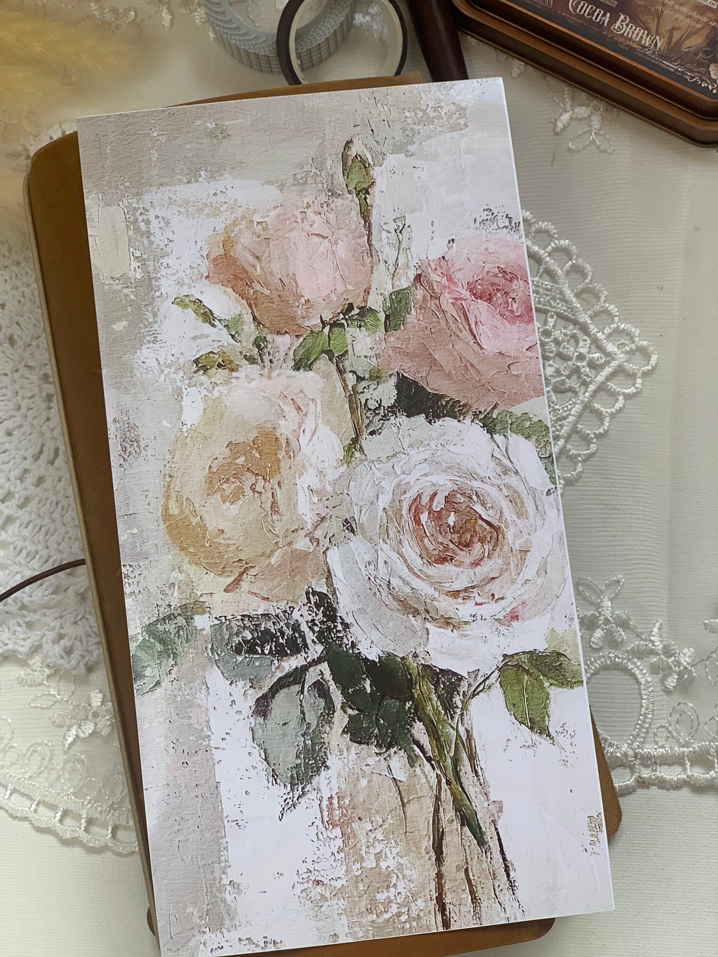 VINTAGE DISTRESSED ROSE TN COVER - N1