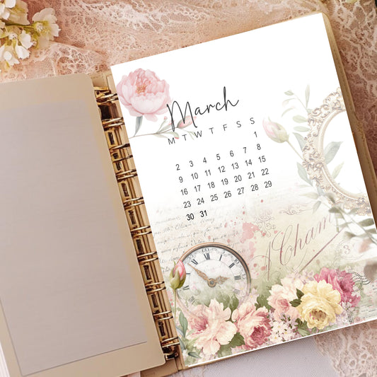 March 2026 MONTHLY CALENDAR DASHBOARD