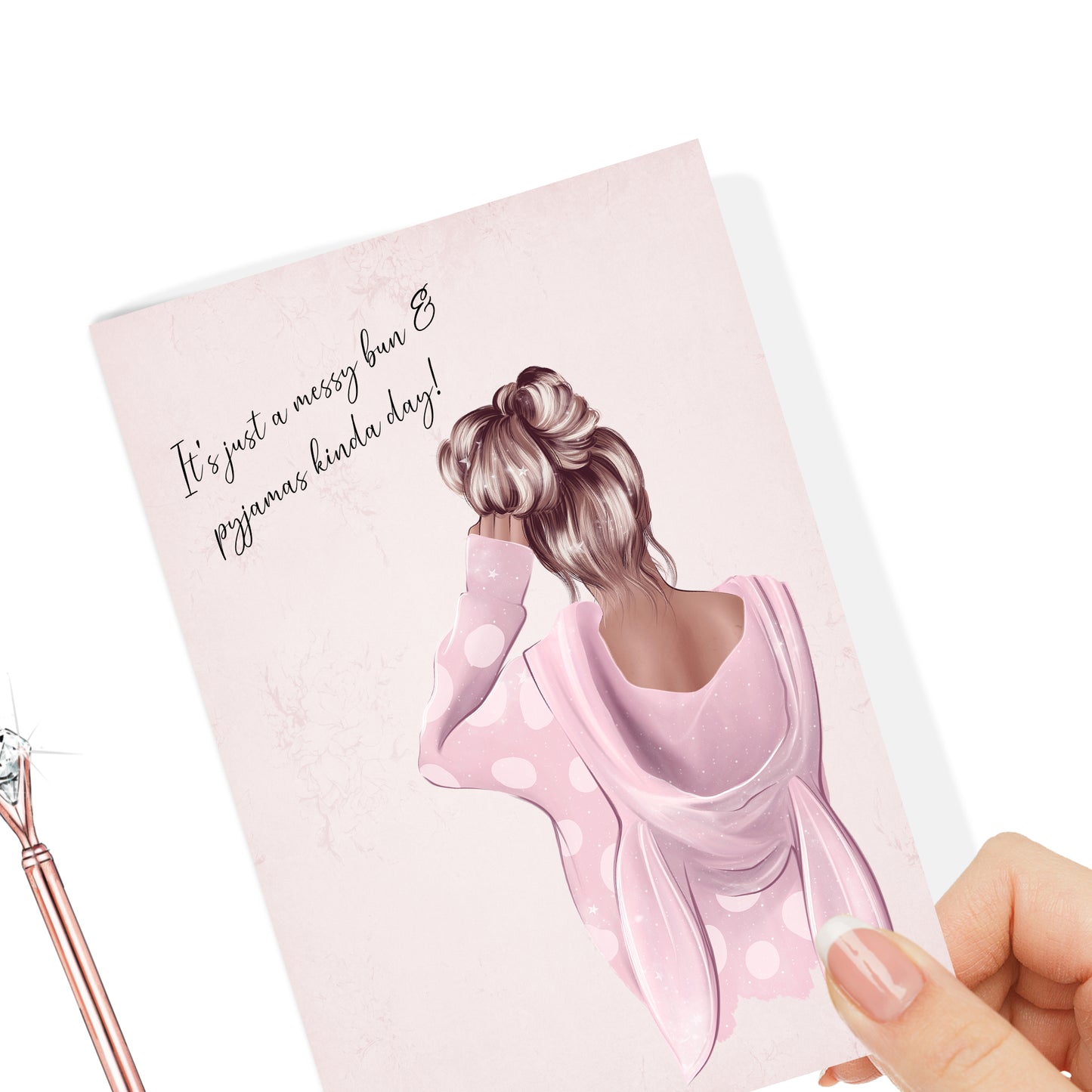 Messy Bun Girl Planner Dashboard - Paperlane Planners Co