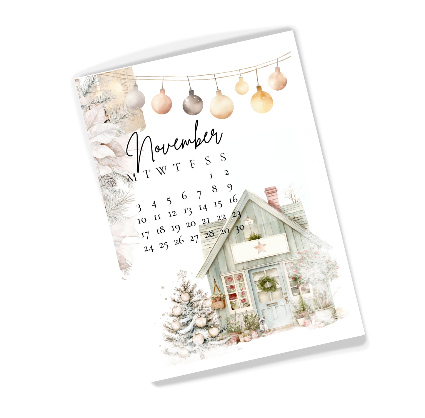 NOVEMBER 2025 MONTHLY CALENDAR DASHBOARD