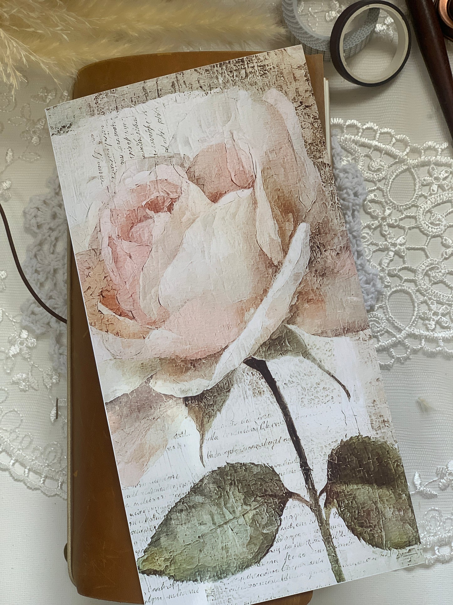 PINK VINTAGE ROSE TN COVER - N1