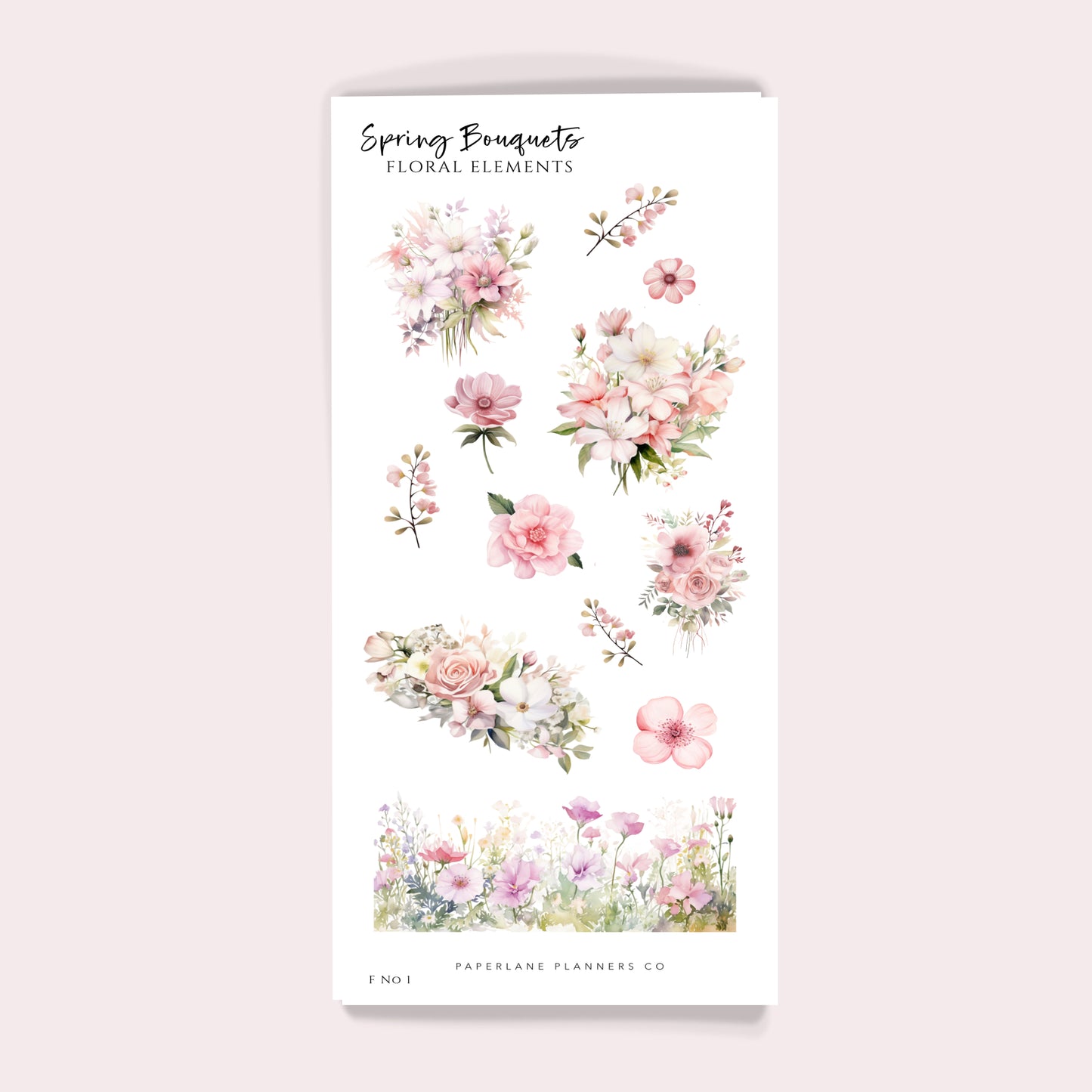 SPRING BOUQUET| FLORAL DECO STICKERS