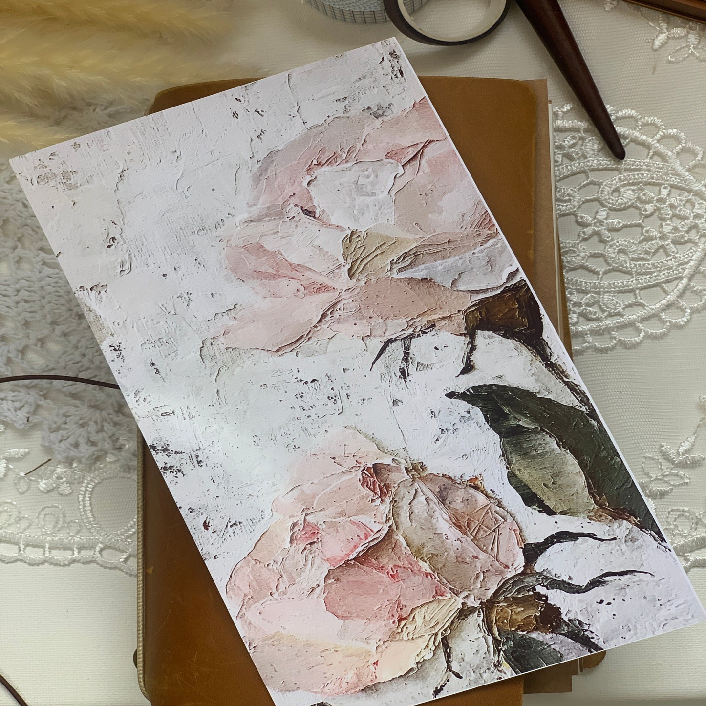 Traveller Notebook Cover Floral note book cover. - Paperlane Planners Co