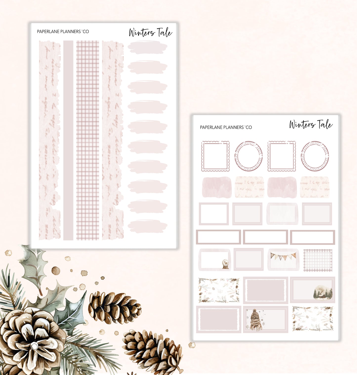 Winters Tale Weekly Kit - Paperlane Planners Co