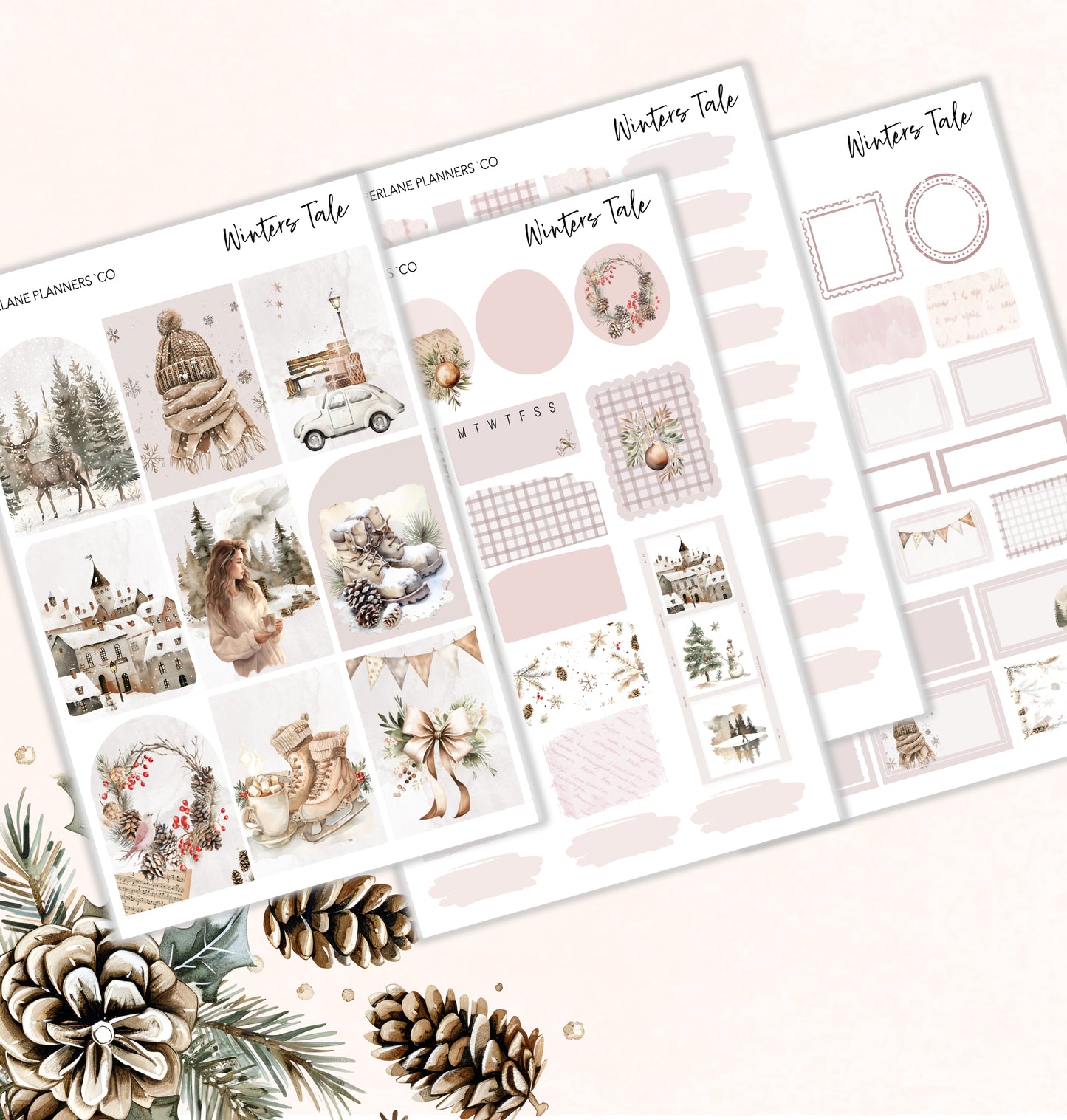 Winters Tale Weekly Kit - Paperlane Planners Co