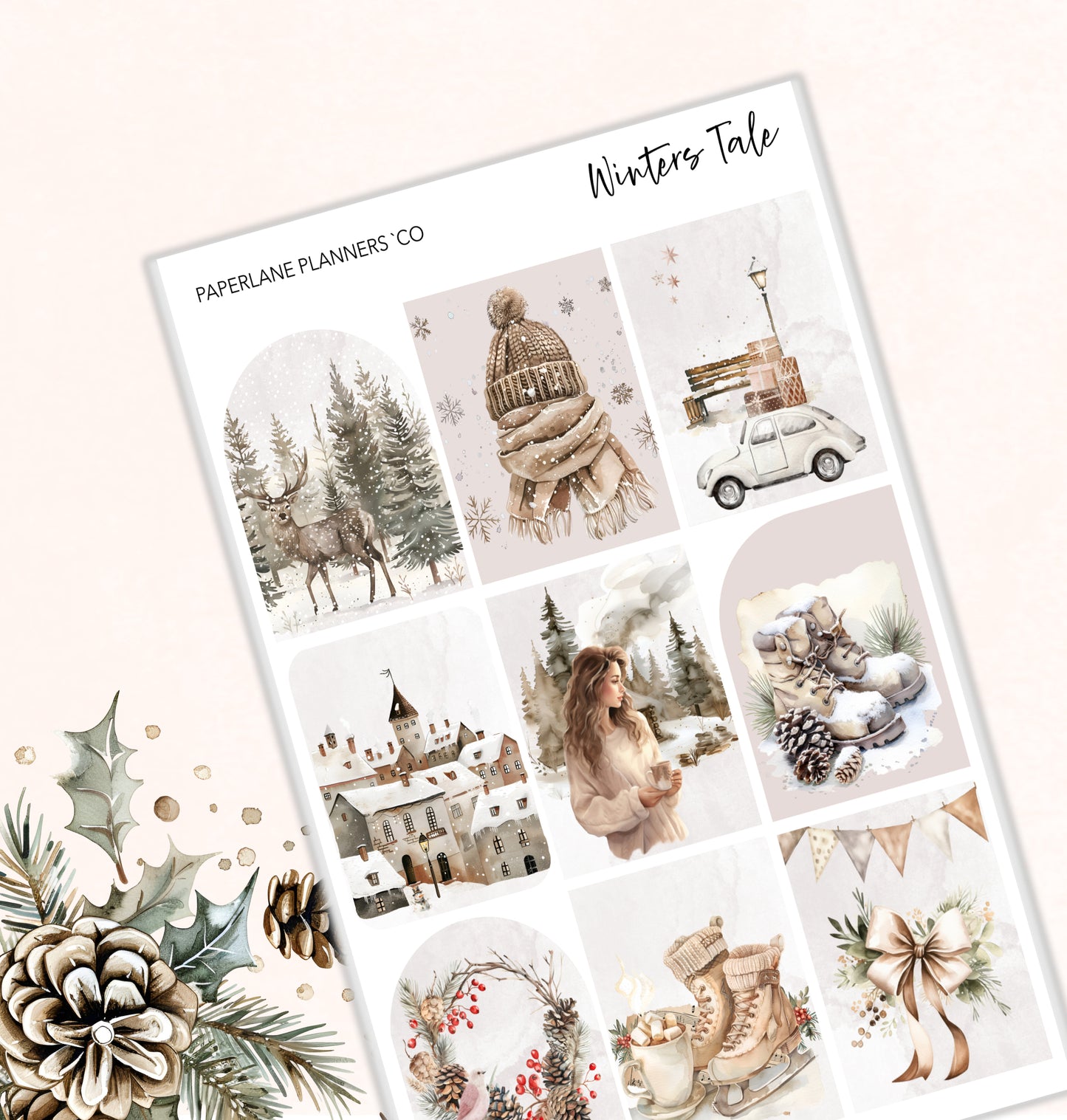 Winters Tale Weekly Kit - Paperlane Planners Co