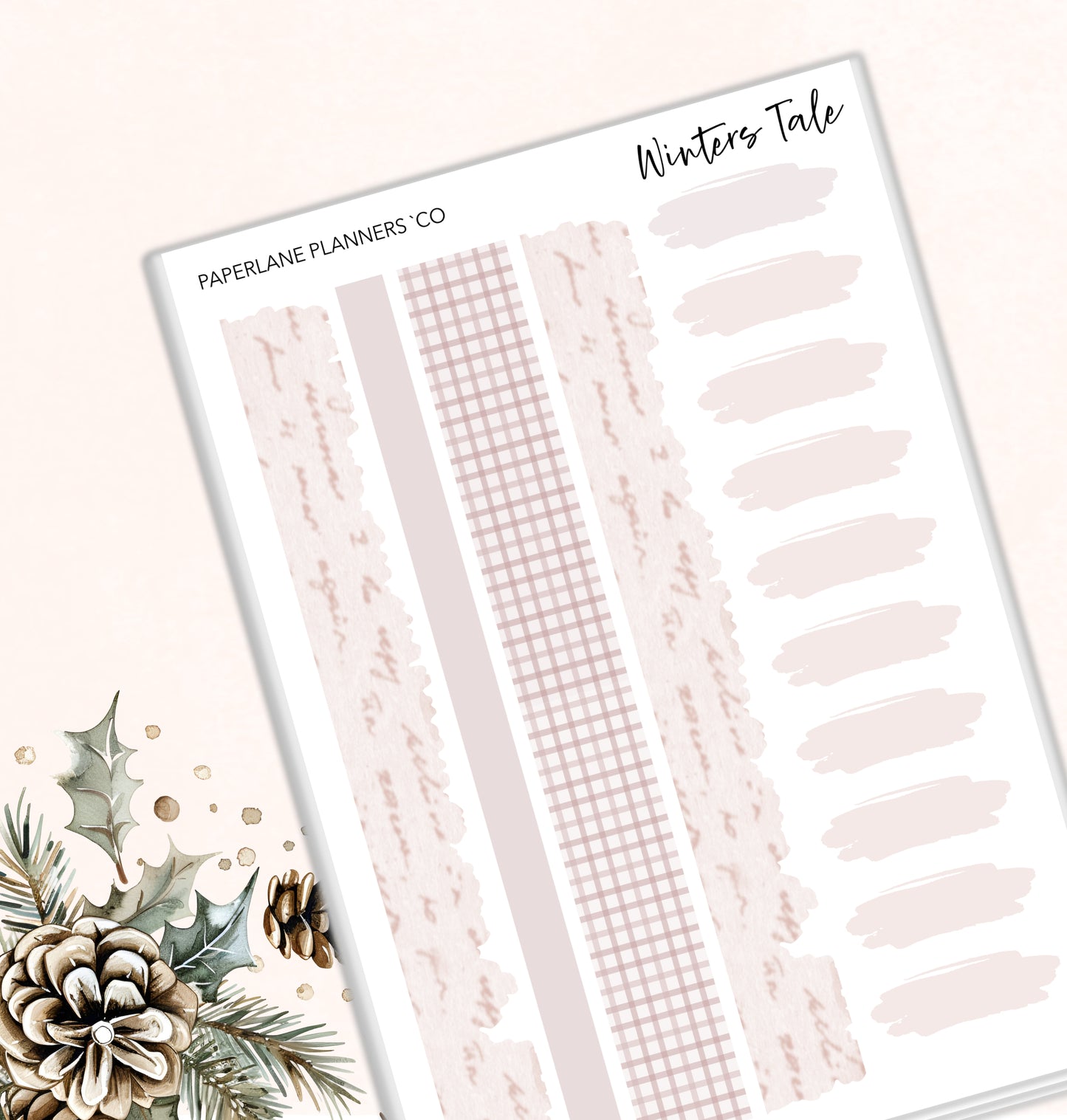 Winters Tale Weekly Kit - Paperlane Planners Co