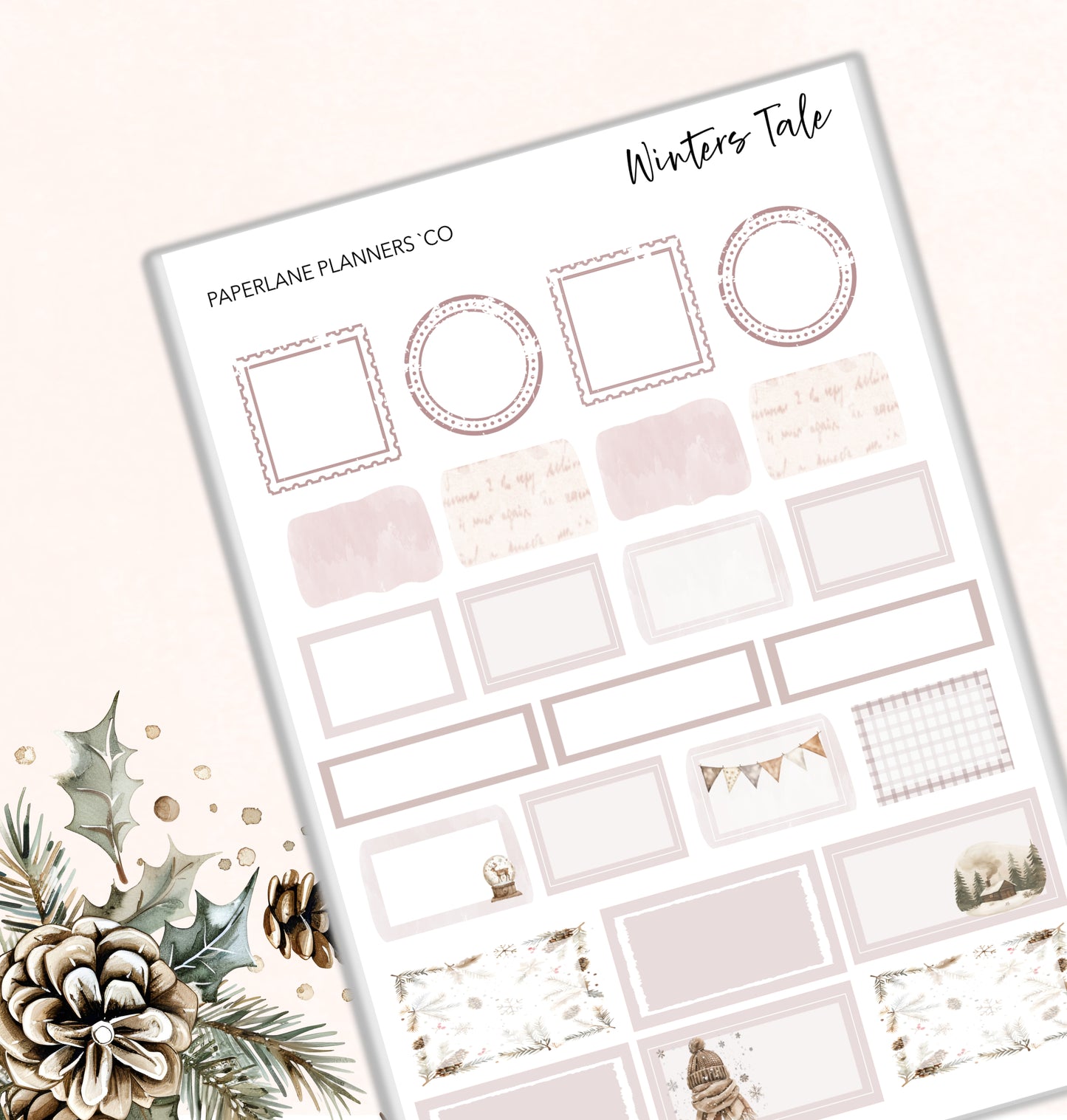 Winters Tale Weekly Kit - Paperlane Planners Co