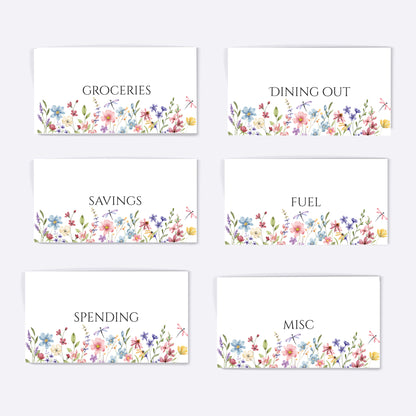 WILD FLOWERS CASH SAVING INSERTS