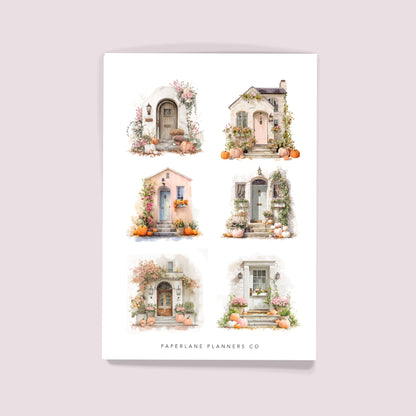 Planner sticker sheet Autumn themed -  Paperlane Planners Co