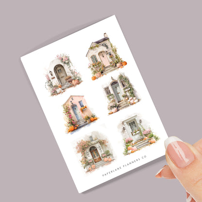 Sheet of decorative Autumn themed stickers 