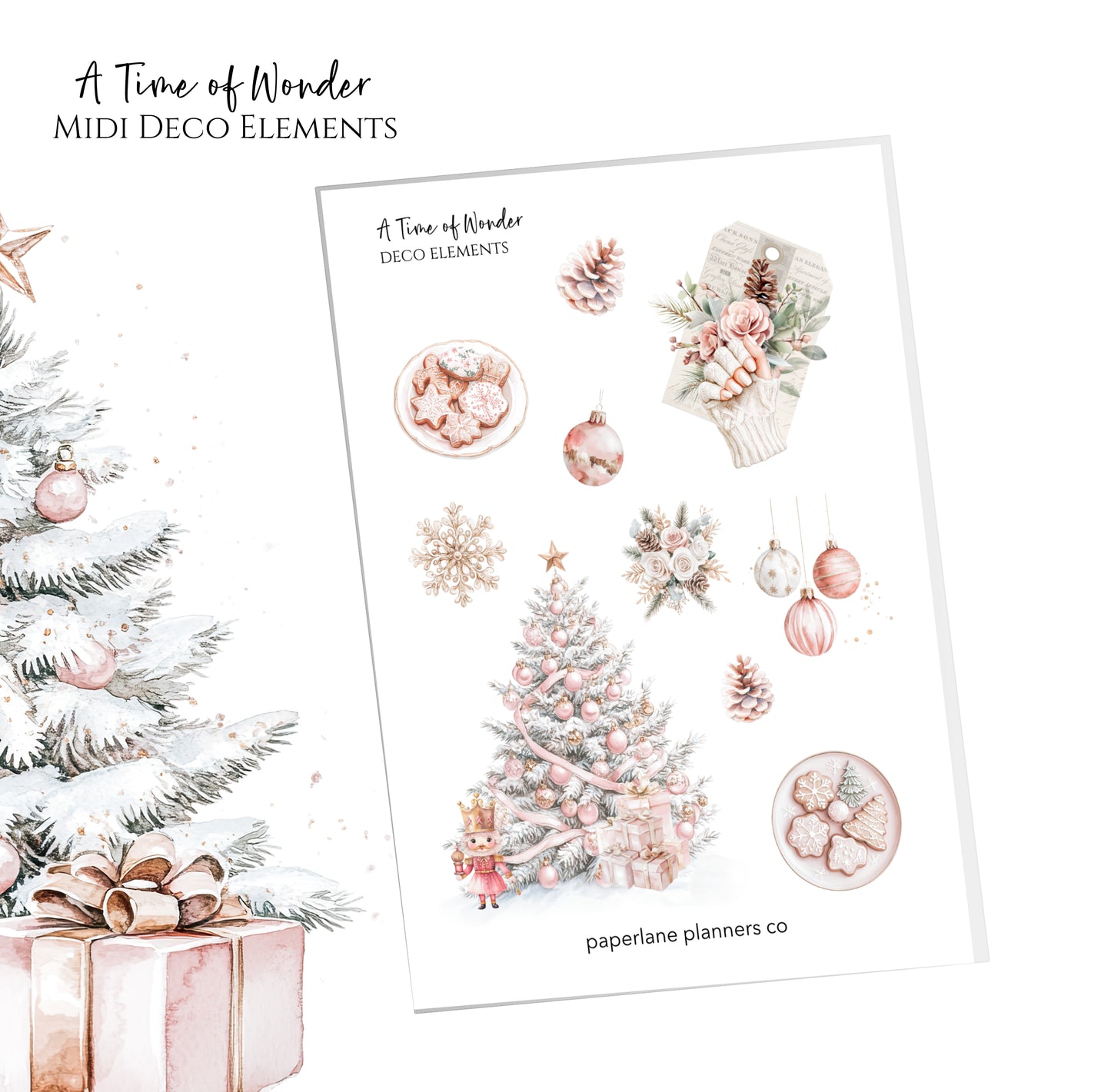 A Time of Wonder Midi Deco Elements - Paperlane Planners Co