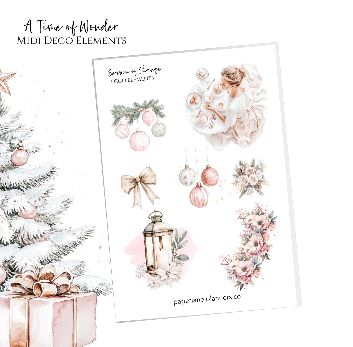 A Time of Wonder Midi Deco Elements - Paperlane Planners Co