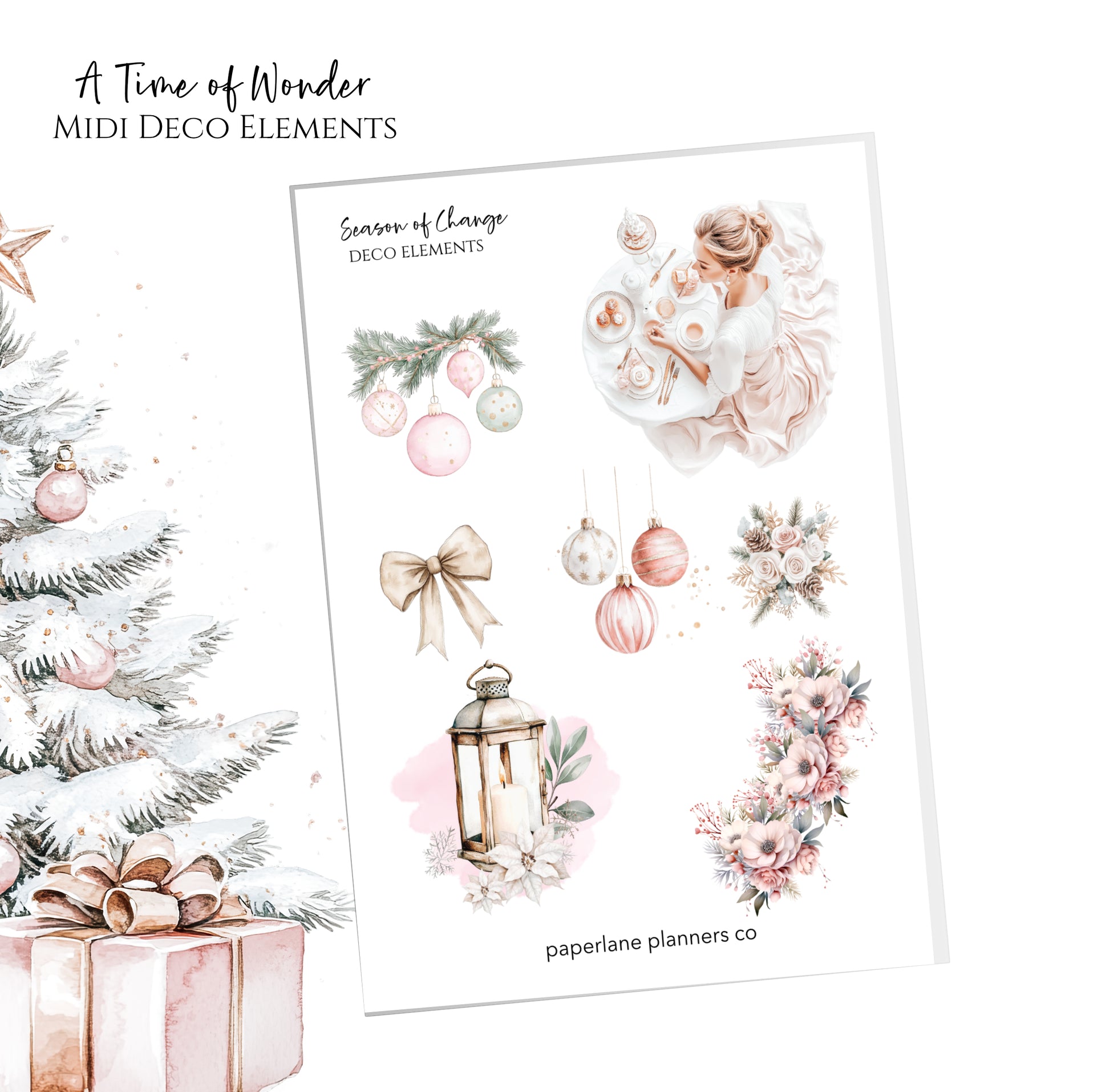 A Time of Wonder Midi Deco Elements - Paperlane Planners Co