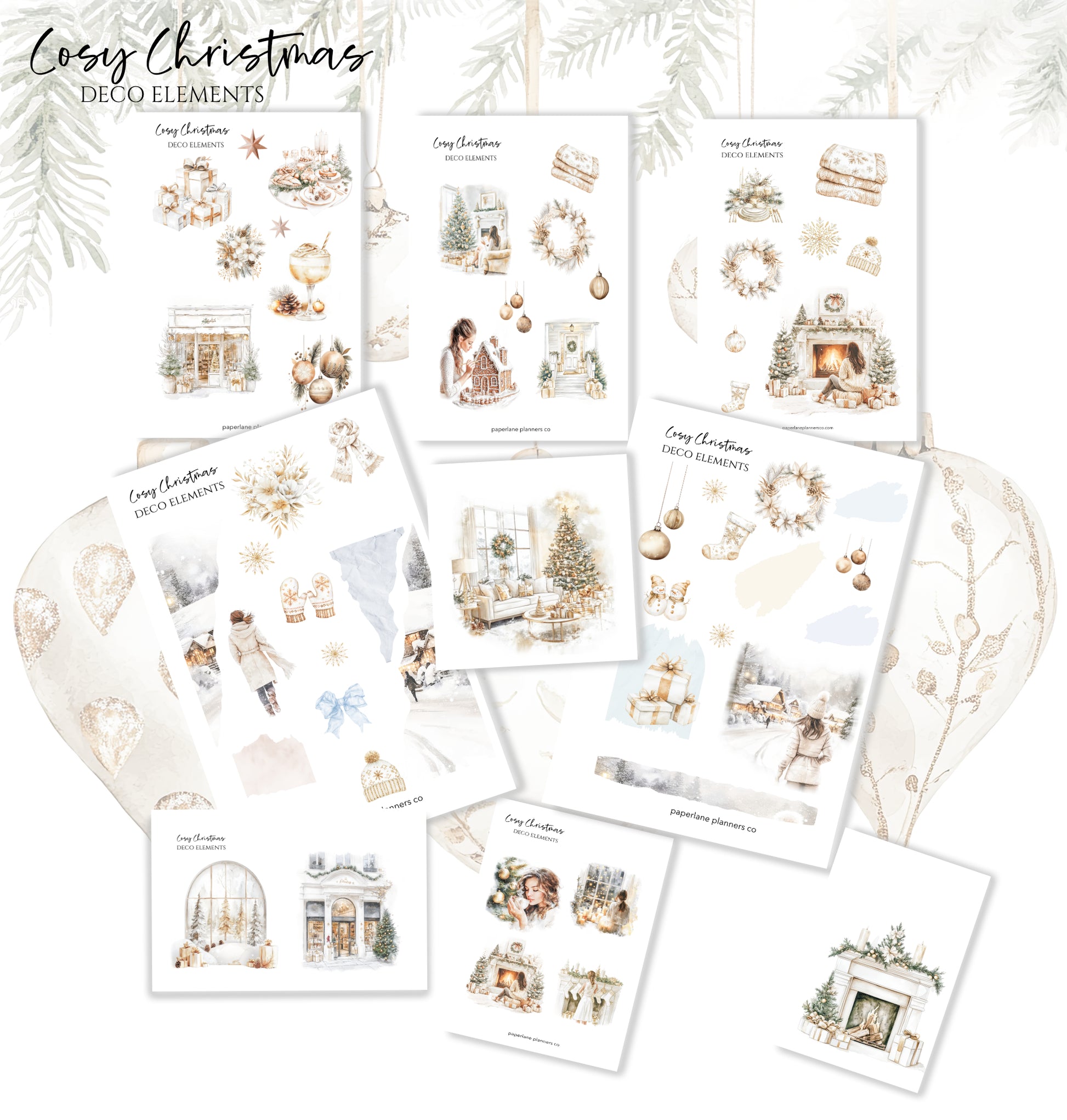 Cosy Christmas | Decorative Kit - Paperlane Planners Co