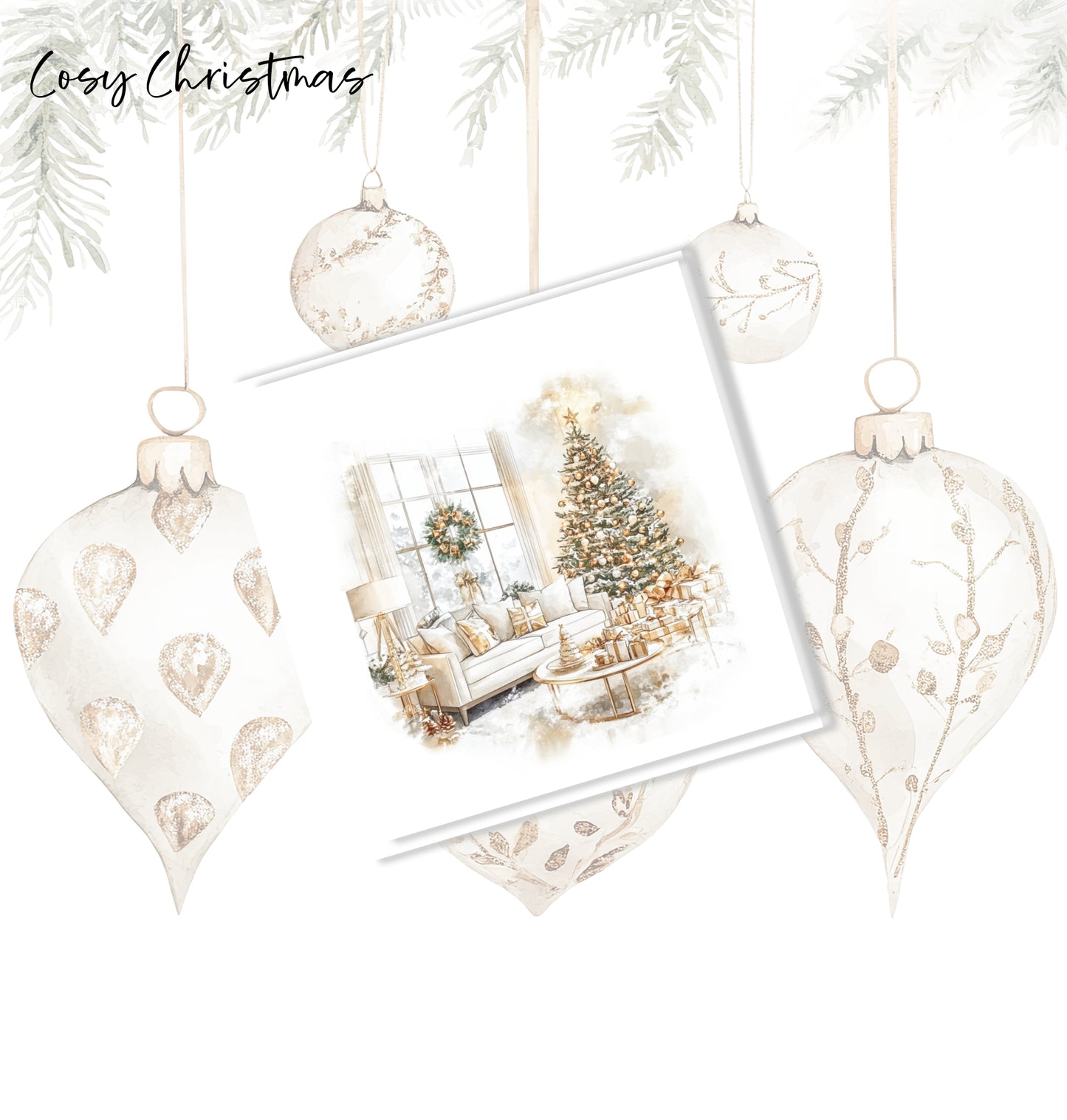 Cosy Christmas Journal Card - Paperlane Planners Co