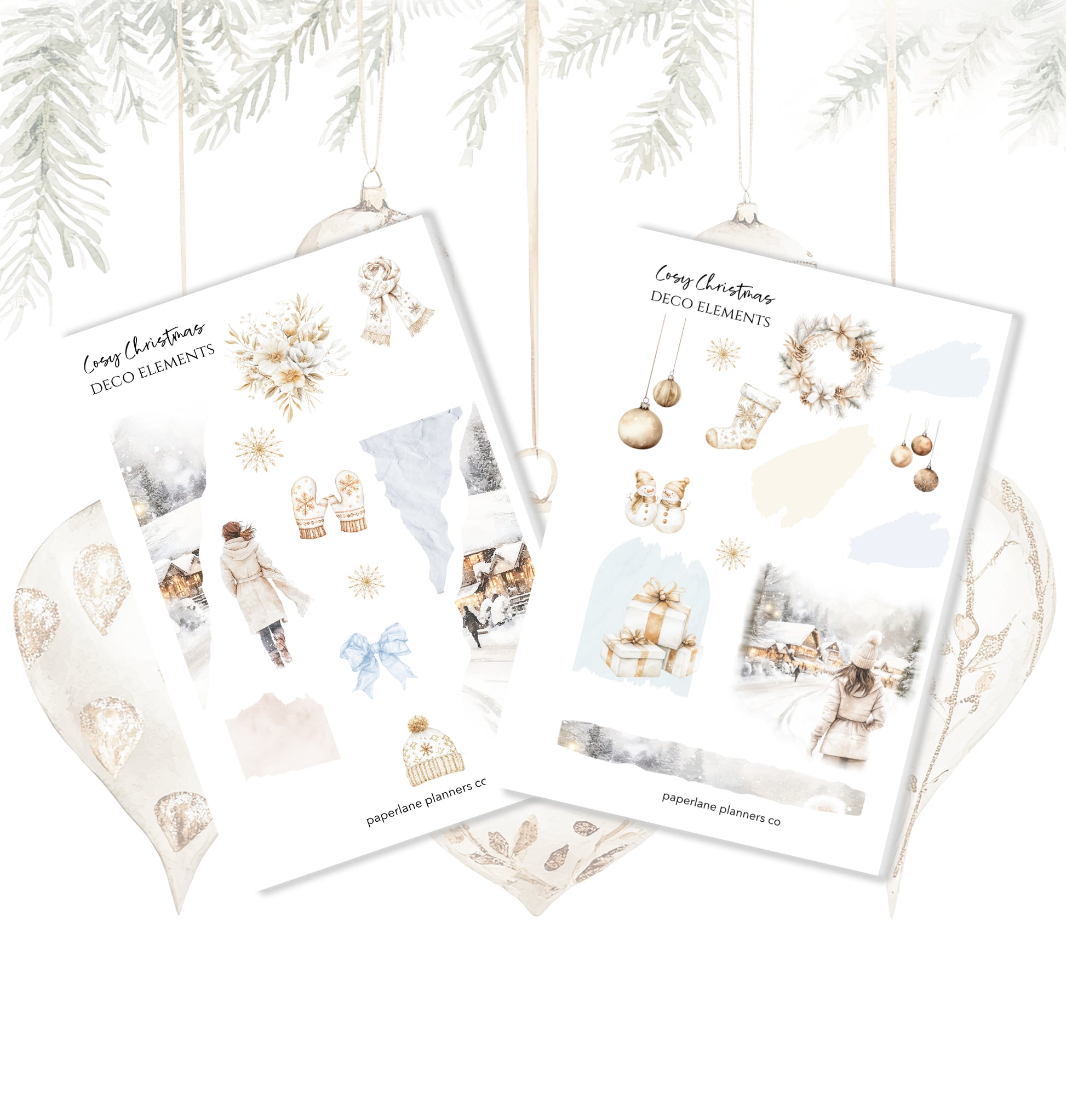 Cosy Christmas | Decorative Kit - Paperlane Planners Co