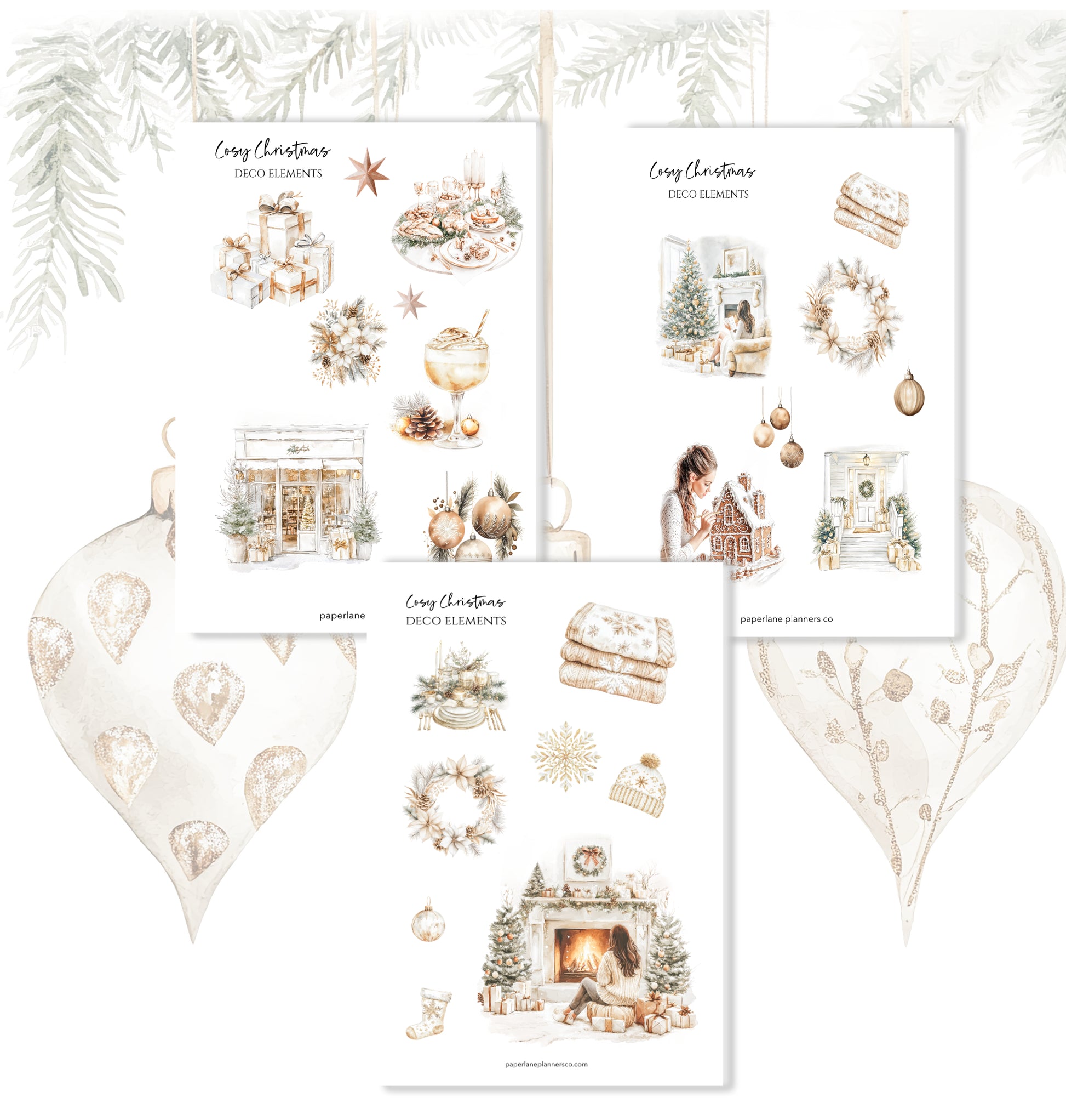 Cosy Christmas | Decorative Kit - Paperlane Planners Co