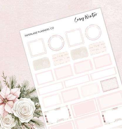 Cosy Winter | Weekly Vertical Planner Kit - Paperlane Planners Co