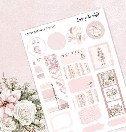 Cosy Winter | Weekly Vertical Planner Kit - Paperlane Planners Co