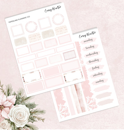 Cosy Winter | Weekly Vertical Planner Kit - Paperlane Planners Co