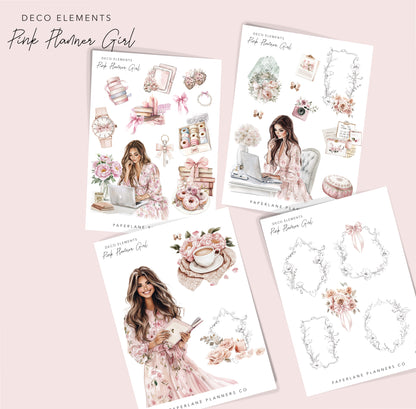 Decorative Planner sticker elements, Planner accessories 