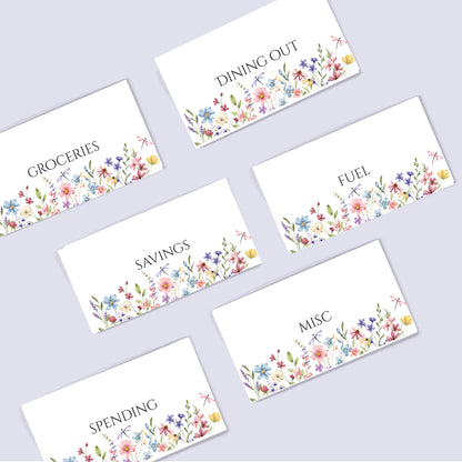 WILD FLOWERS CASH SAVING INSERTS