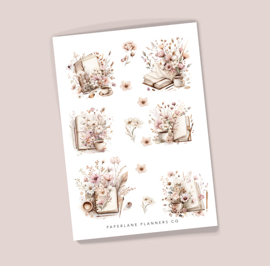 BOHO FLORAL BOOK | PLANNER DECO STICKERS