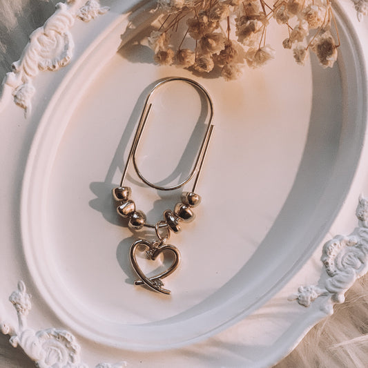 Cute planner accessory gold paperclip