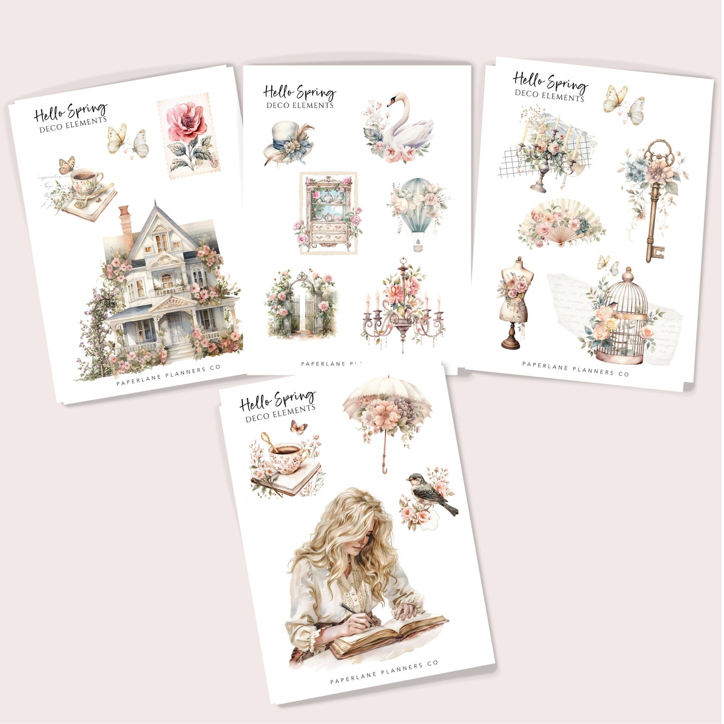 HELLO SPRING | PLANNER DECO STICKERS