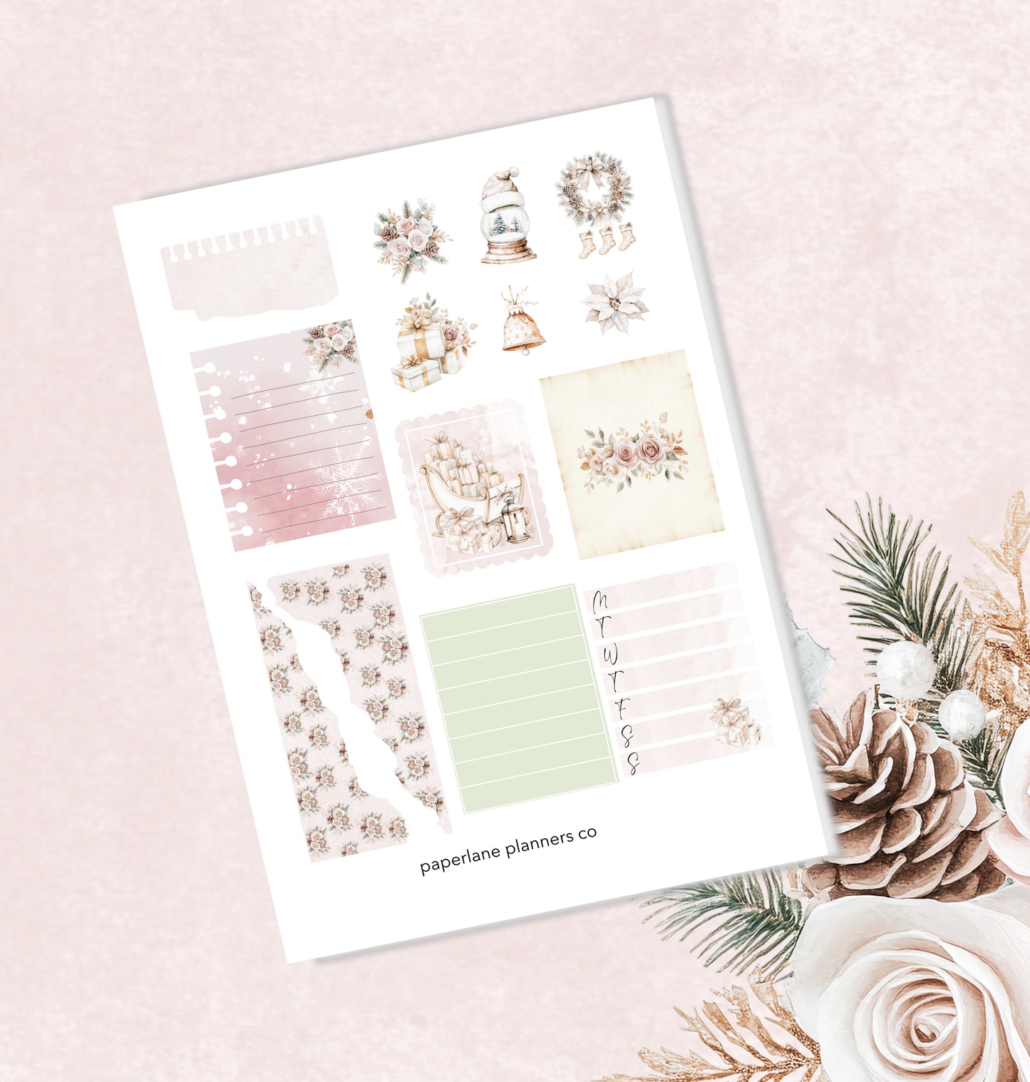 Merry Memories | November Vertical Planner Kit - Paperlane Planners Co