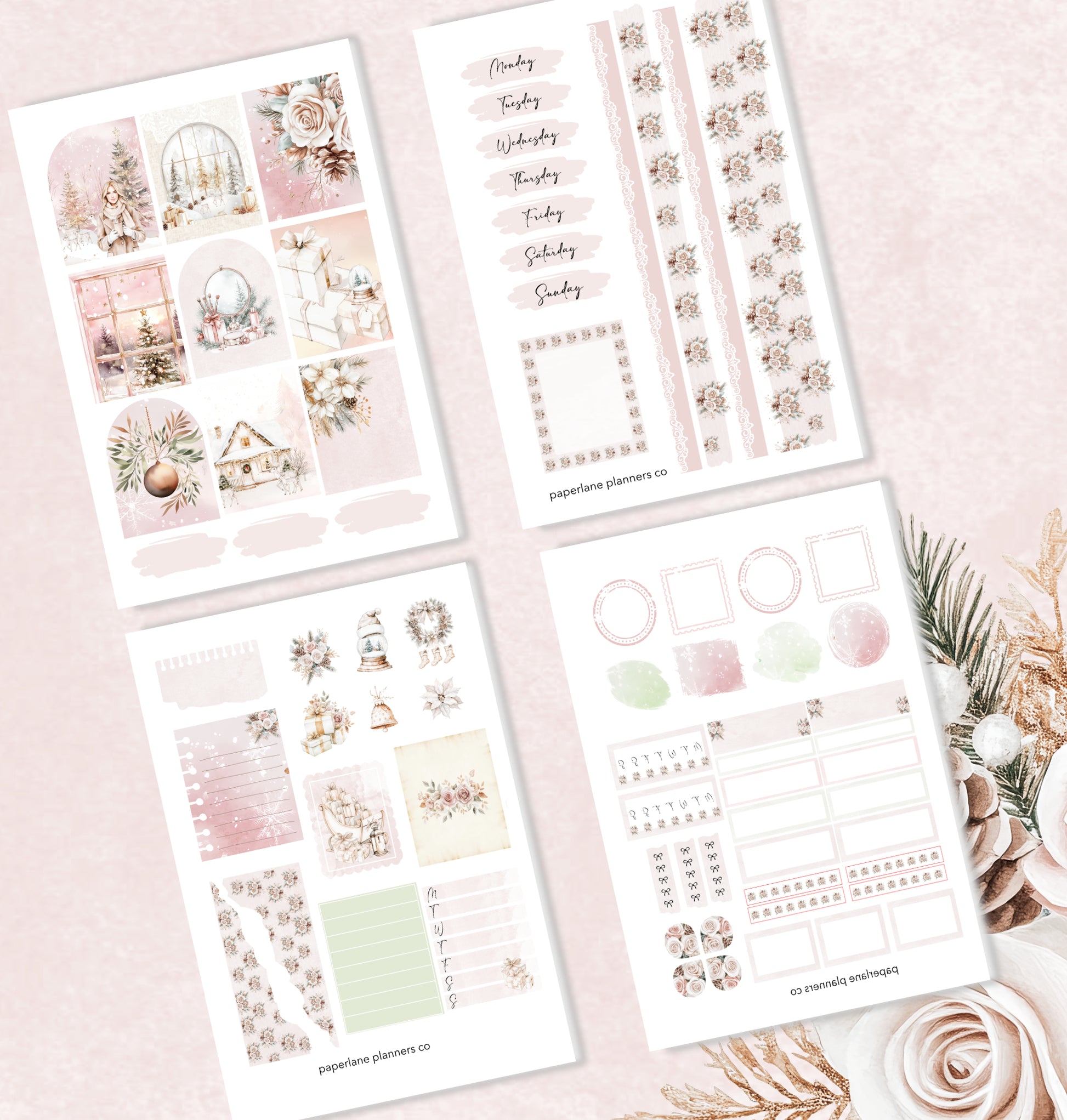 Merry Memories | November Vertical Planner Kit - Paperlane Planners Co