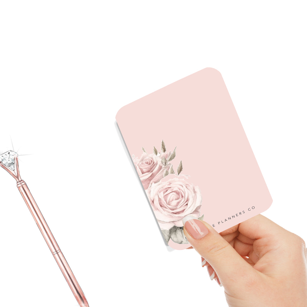 Rose Planner Journal Card