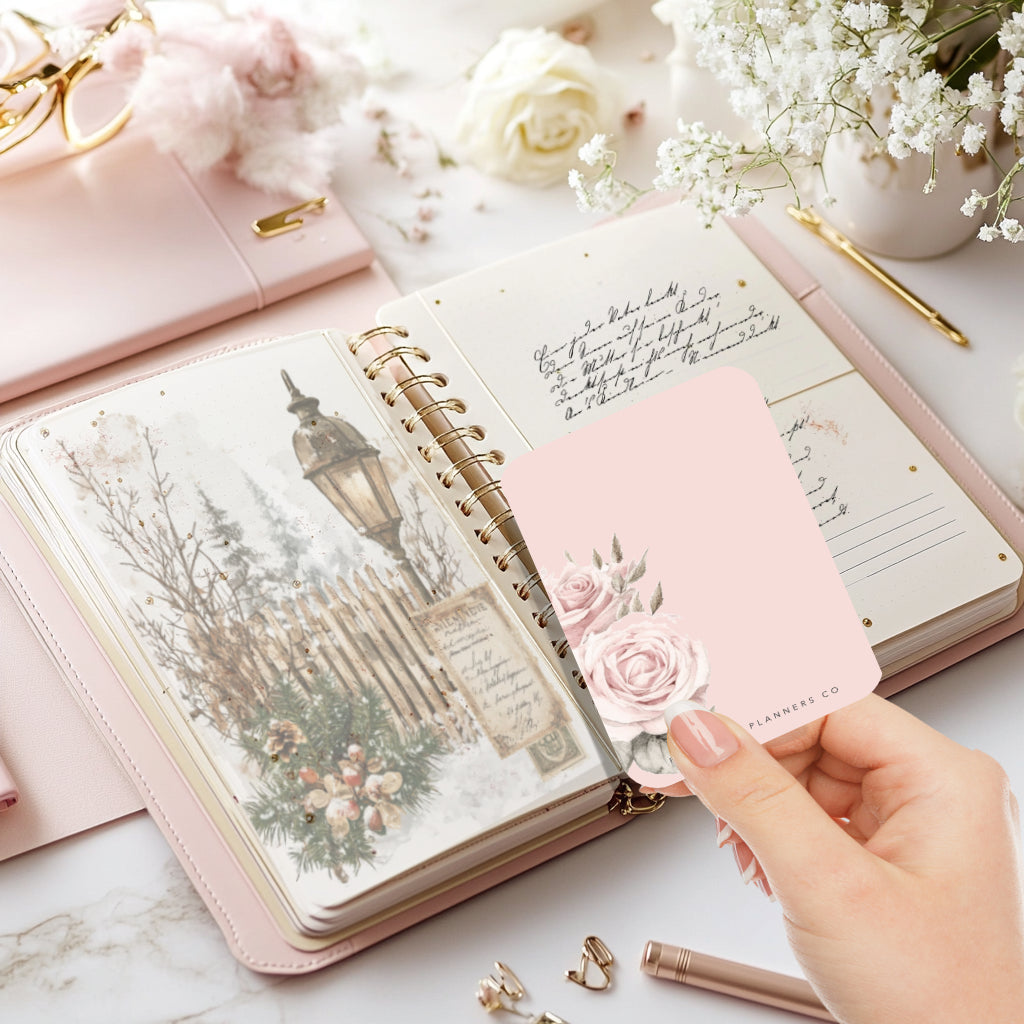 Rose Planner Journal Card