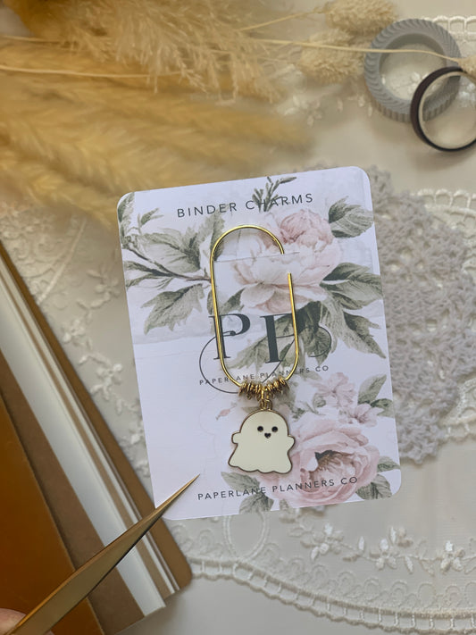 PLANNER CLIP | GHOST CHARM | LARGE PAPER CLIP