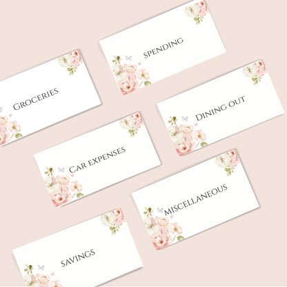 Peonies Cash Saving Insert