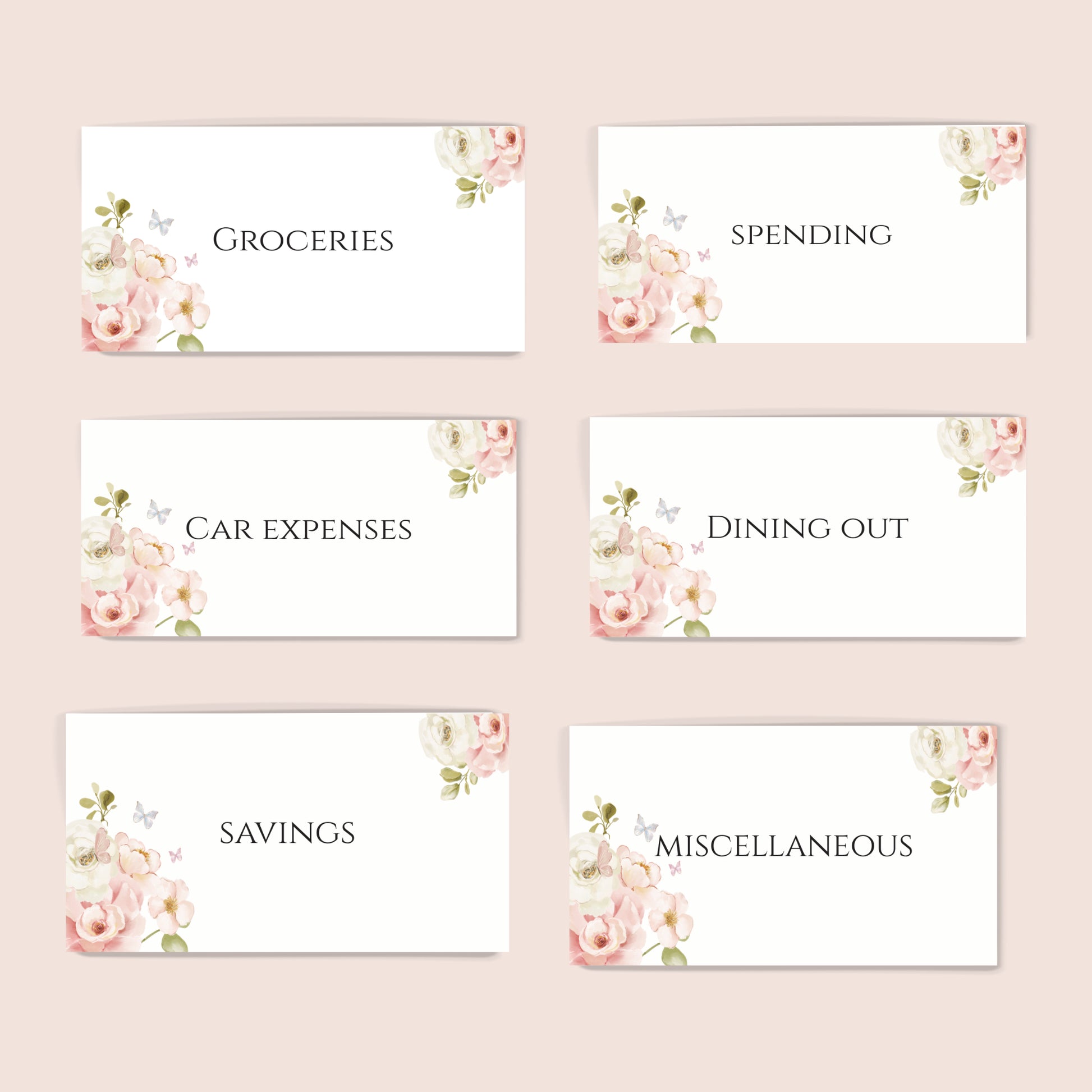 Peonies Cash Saving Insert