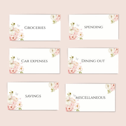 Peonies Cash Saving Insert
