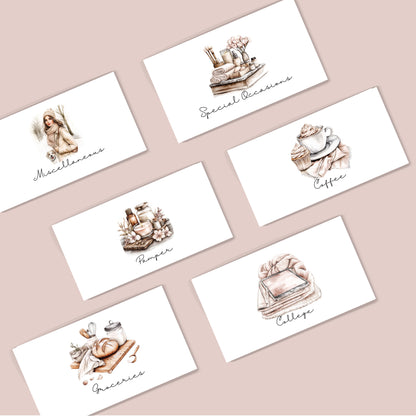 DASHBOARD & SIX CUSTOM ENVELOPE SET