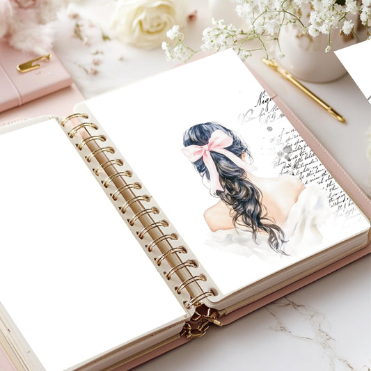 Discover elegant planner dashboards perfect for adding style and organisation to your agenda setup. Available in A5 and Personal sizes to fit your needs.